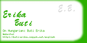 erika buti business card